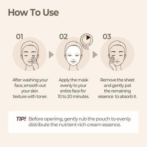 SKINFOOD Rice Daily Sheet Mask, Hydrating and Nourishing Face Mask with Rich Rice Essence, Vegan Korean Skincare for Smooth, Clear, Radiant Skin (10 EA)