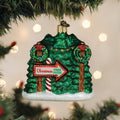 Christmas Tree Farm Glass Ornament - Handcrafted Holiday Decoration
