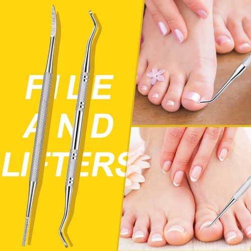 Nail File and Buffer, TsMADDTs Manicure and Pedicure Tool Kit with Files and Buffers Block Set, Polish Buffer, Cuticle Pusher, Cuticle Nipper, Peeler, File Lifters for Toenail,13 pcs Nail Care Kit