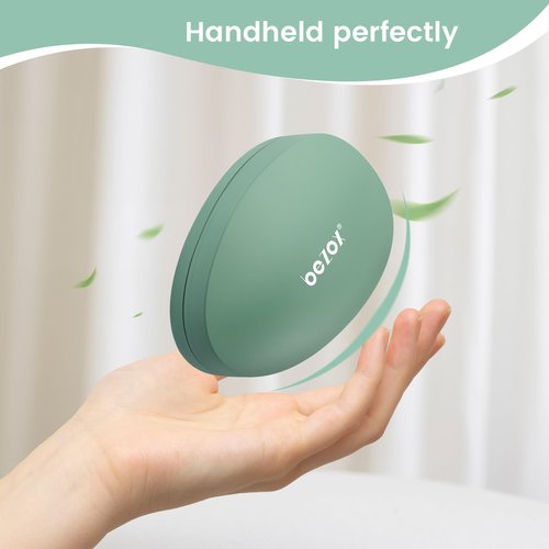 BEZOX Nano Glass Foot File Callus Remover with Cover – Gentle Glass Foot Pumice Stone, Effective Feet Scrubber for Dead Skin, and Portable Pedi Egg Foot Care Tool - Green