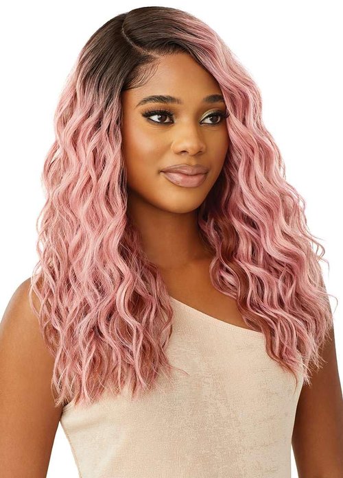 Outre Lace Front Wig - Melted Hairline - Caress (JET BLACK 1)