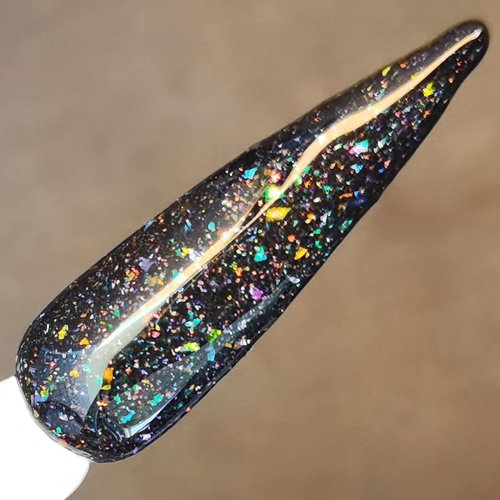 Oumisaya Holographic Sparkle Glitter Nail Dip Powder, 1OZ, Smooth Fine Powder, Easy to Use for Starters