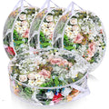 Clear Plastic Wreath Storage Bag - 30 Inch, Waterproof, Set of 4 - Transparent