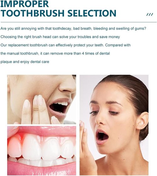 NEDIFON Replacement Toothbrush Heads - Compatible with Philips Sonicare | 8 Pack for Optimal Oral Care