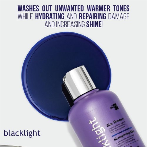 OLIGO PROFESSIONNEL - Blacklight Blue Shampoo - Sulfate-Free Formula for Blonde & Color Treated Hair - 8.5oz