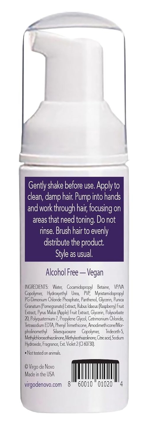 True Tone Dark Purple Toning Foam - Brightens Blondes & Eliminates Brassy Tones - 1.7 oz