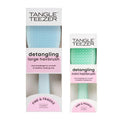 Tangle Teezer Detangler Hairbrush Duo - Eliminates Knots & Reduces Breakage | Large & Travel-Size, Blue & Mint