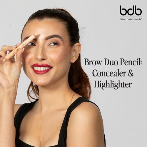 Bdb Brow Duo Pencil - Creamy Blendable Concealer & Buildable Highlighter | Perfect for Flawless Brows