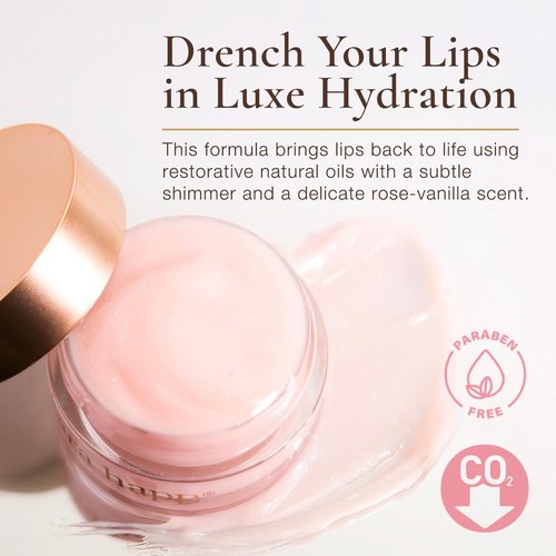 Sara Happ The Lip Slip Luxe Balm Lip Treatment - Deeply Nourish, Moisturize with Vitamins A and E, Regenerate Lips with Jojoba Seed, Macadamia & Sweet Almond Oil (0.35 Oz)