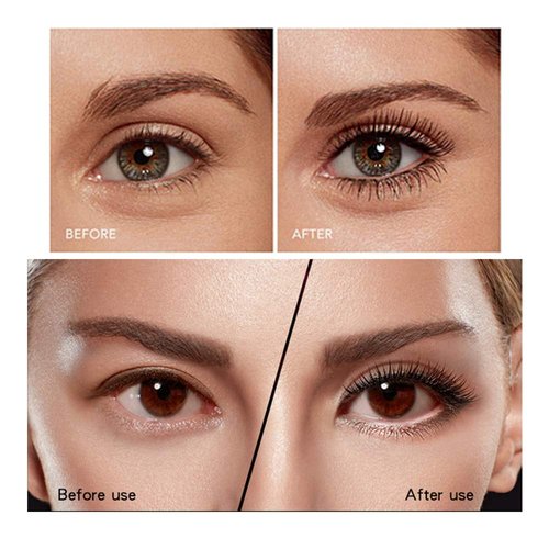 Skiennix 4D Silk Fiber Lash Mascara - Waterproof Black Volume & Length | Smudge-Proof, No Clumping, 2 Pack