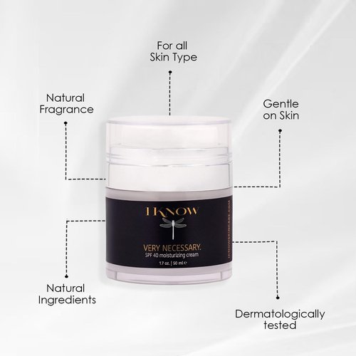 IKNOW VERY NECESSARY Broad Spectrum SPF 40 Sun Protection Cream - Anti-Aging Moisturizer Lotion