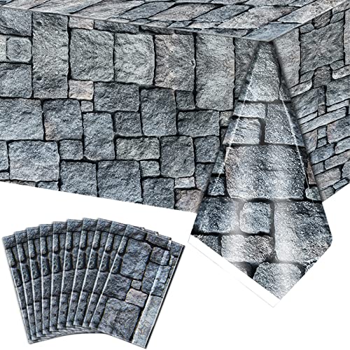 Cobblestone Tablecloth - Medieval Party Decoration, 10 Pieces Variation of 10 / Cobblestone
