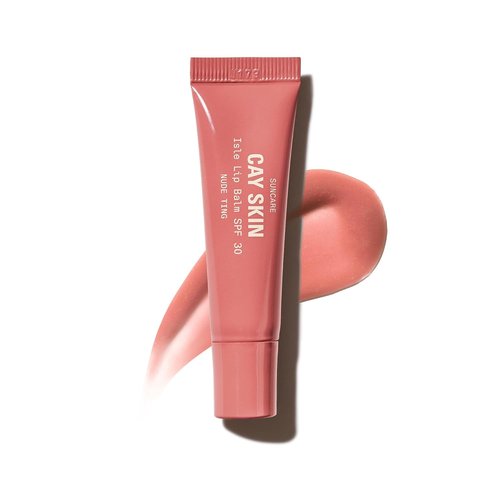 Cay Skin Isle Lip Balm SPF 30 - Hydrating High Shine Lip Gloss in Vanilla Brown Sugar - 0.35 oz