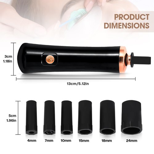 Glue Shaker for Eyelash Extensions, BUCICE Electric Nail Lacquer Shaker, Electric Shaker Time Saving Handsfree Tool Glue Nails Polish