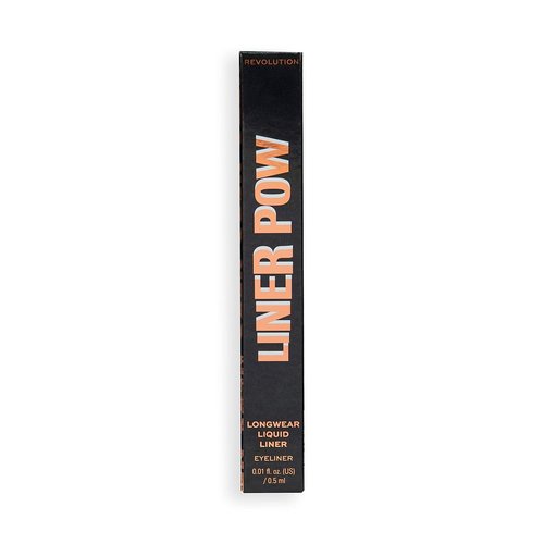 Makeup Revolution Liquid Eyeliner - Black 24-Hour Wear Formula | 0.5ml Precision Application