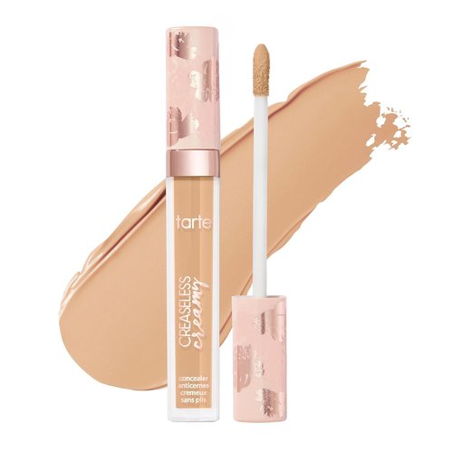Tarte Creaseless Creamy Full-Coverage Concealer - Waterproof Longwear with Vitamin E & Niacinamide for Dark Circles & Blemishes | Hydrating, Vegan & Cruelty-Free