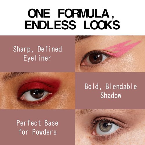 About-Face Matte Fluid Eye Paint - High-Pigment Liquid Eyeshadow, Long-Lasting, Vegan & Cruelty-Free | Soft Brown