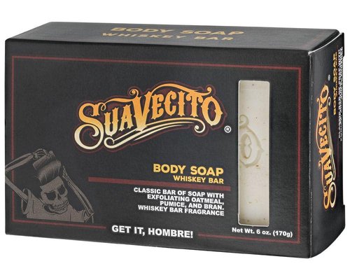 Suavecito Body & Hand Soap Bars - Moisturizing Whiskey Bar Fragrance | 6 oz, 3-Pack