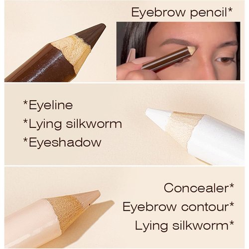 Regine Switzerland Eyebrow Lift Highlighting & Contour Pencil Set - Define & Fill Brows, 3 Pencils