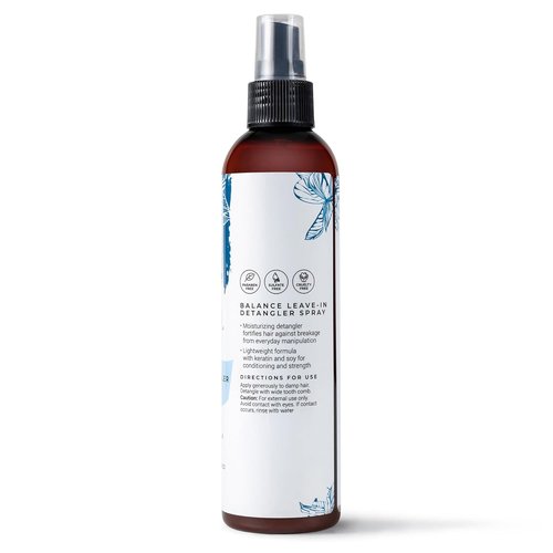 CIBU Balance Leave-In Moisturizing Detangler Spray | Nourishing Conditioner for All Hair Types - 8 Ounces