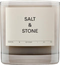 Salt & Stone Scented Candle - Hand-Poured Coconut & Soy Blend Wax | Aromatic Santal & Vetiver | 8.5 oz, 50 Hour Burn Time
