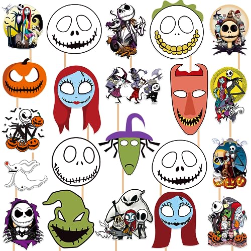 20Pcs Halloween Skeleton Christmas Tree Ornaments Night Before Christmas Decorations