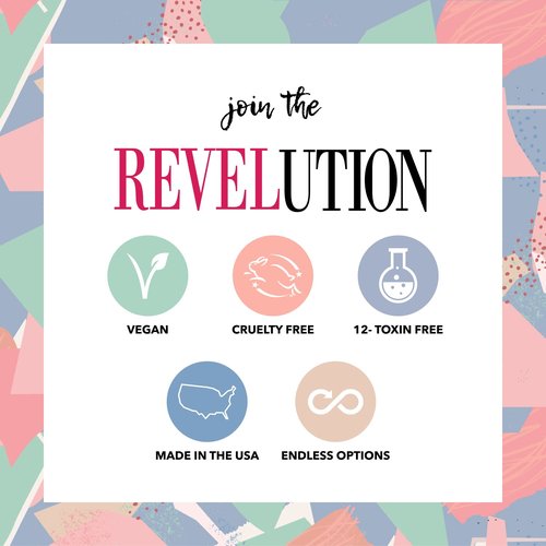 Revel Nail Dip Powder - Nude Powder Dip Nail Polish, Chip Resistant Dip Nail Powder with Vitamin E and Calcium, DIY Manicure, 4-Pack