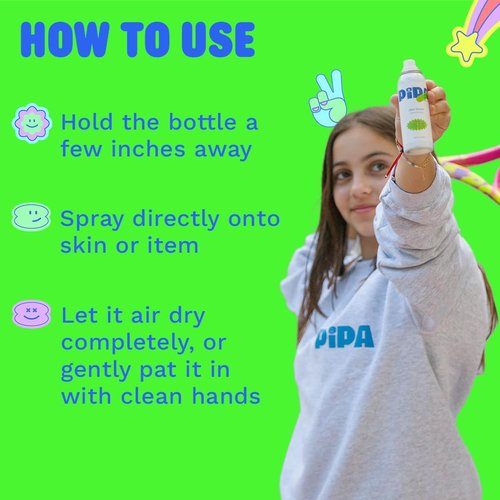 Pipa Skin Saver Hypochlorous Acid Spray for Face & Body 60 ml | Head to Toe Daily First Aid Skin Repair Spray for Sensitive Skin | Helps Reduce Eczema, Irritations, Rashes, Acne, Redness & Breakouts
