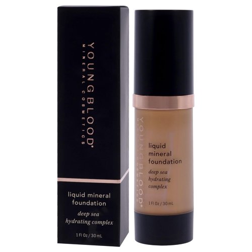 Liquid Mineral Foundation - Nutmeg by Youngblood for Women - 1 oz Foundation