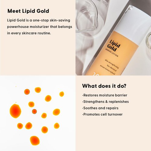 Stratia Lipid Gold Ceramide Moisturizer - Hydrates & Soothes All Skin Types, 1.7 Fl Oz