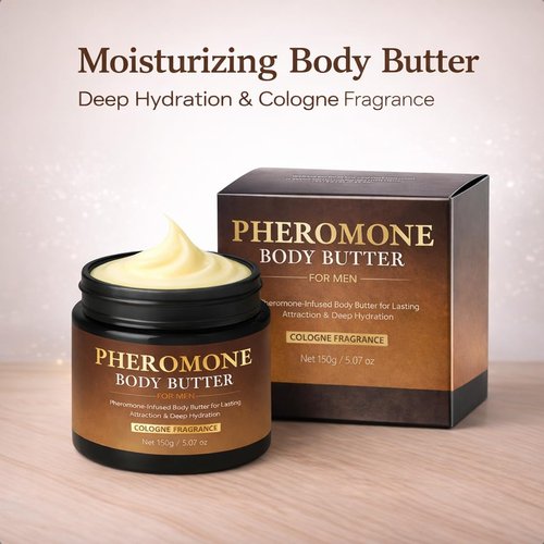 **Skiennix Pheromone Body Butter for Men - Non-Greasy, Long-Lasting Scent | 5 oz Vegan Cream**