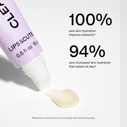 CLEARSTEM LIPS&CUTES Lip Balm & Cuticle Care - Hydrating Multi-Tasking Balm with Peptides & Vitamin E