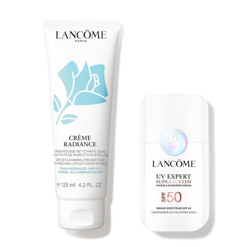 Lancôme Radiant Day Skincare Routine | Créme Radiance Foam Cleanser 4.2 Fl Oz & Génifique Serum 0.67 Fl Oz