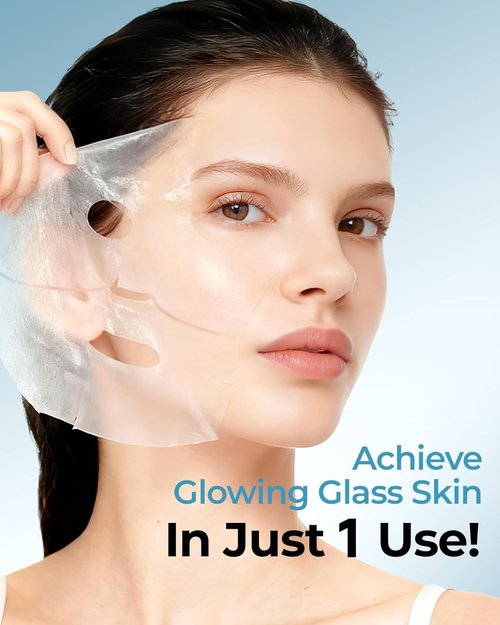 Bio-Collagen Face Mask by Skiennix - Hydrating Overnight Treatment for Fine Lines & Firming | 6 Pack
