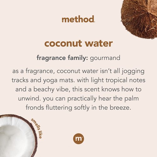 Method Foaming Hand Soap, Coconut Water, 10 fl oz (Pack of 6)