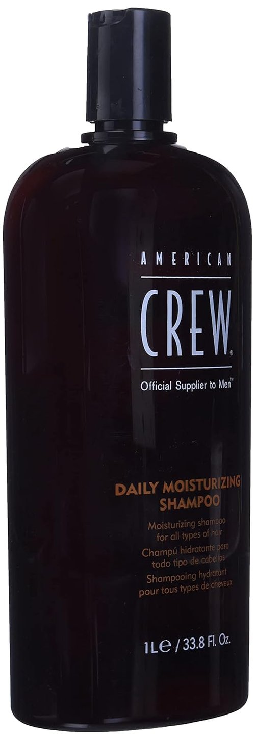 American Crew Daily Moisturizing Shampoo - Hydrating Formula for All Hair Types | 33.8 Ounce