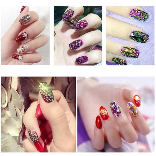 JKanruh 5504pcs 32 Sheets 30 Colors 3mm to 5mm Self-Adhesive Face Gems Stickers,Colorful Bling Rhinestone Sticker Sheet for DIY Crafts,Face,Nail,Body,Makeup,Wedding,Decor,Embellishments(3 Size)