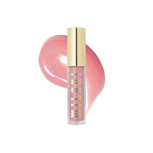 Milani Lip Gloss - Keep It Full Nourishing Lip Plumper with Hyaluronic Acid & Peptides | Sparkling Pink (0.13 Fl. Oz.)