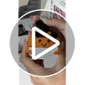 Halloween Emotional Support Crochet Pumpkin Sign - Mini Positive Gift for Home & Office - Variation: Pumpkin