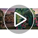 VIHOSE 10 ft Green Inflatable Castle Arch with LED Lights Party Decor - Green Castle Variation