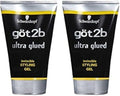 Got 2b Ultra Glued Styling Gel - Invincible Hold, 1.25 Ounce (2 Pack) | Perfect for All-Day Style