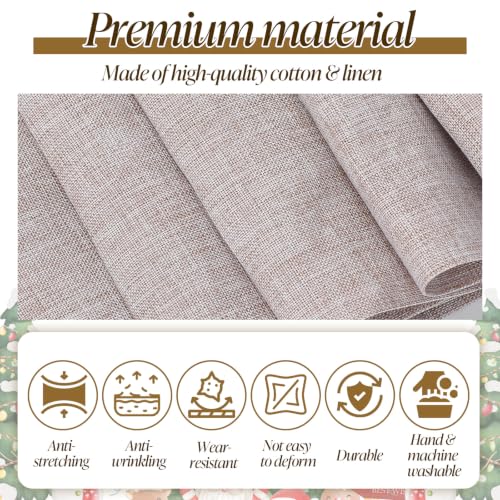 8 Pack Wreath Sash Blank - 55.1 x 5.1 Inches Polyester Garland Ribbon for DIY Embroidery & Holiday Decor
