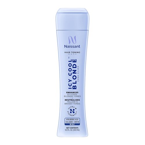 Naissant Icy Cool Blonde Hair Toning Mask - Ultra High-Purity Pigments | Neutralizes Yellow & Brassy Tones | 10.1 Fl. Oz