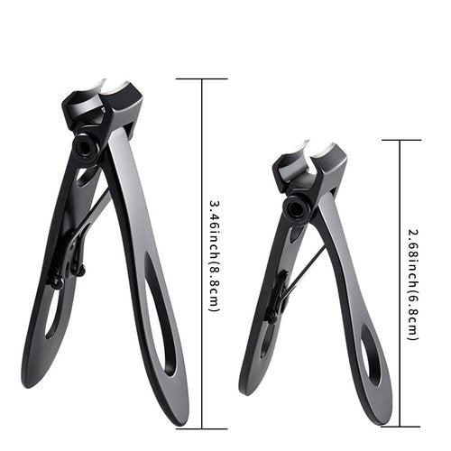 Nail Clippers for Thick Nails,Fingernail Toenail Clippers,Nail Clipper Set for Adult Men Women (Black)