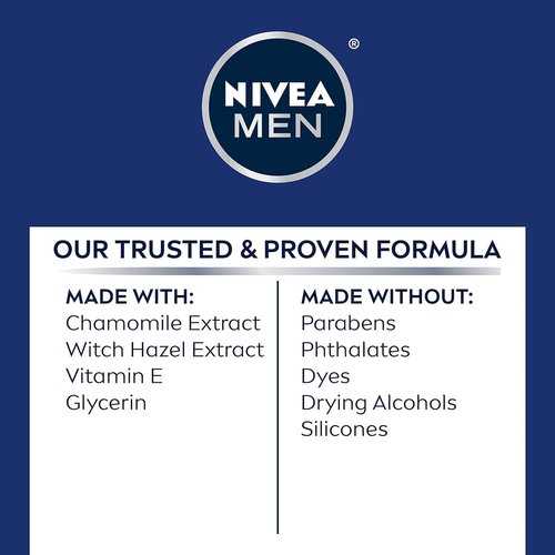 NIVEA FOR MEN Sensitive Post Shave Balm 3.30 oz (Pack of 6)