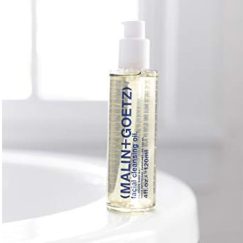 MALIN+GOETZ Facial Cleansing Oil | Cleanser with Grapeseed, Avocado + Olive Oils | Removes Makeup + Impurities | Nourishes with Lavender, Eucalyptus + Vitamins A + E | Vegan + Cruelty-Free (4 Fl Oz.)