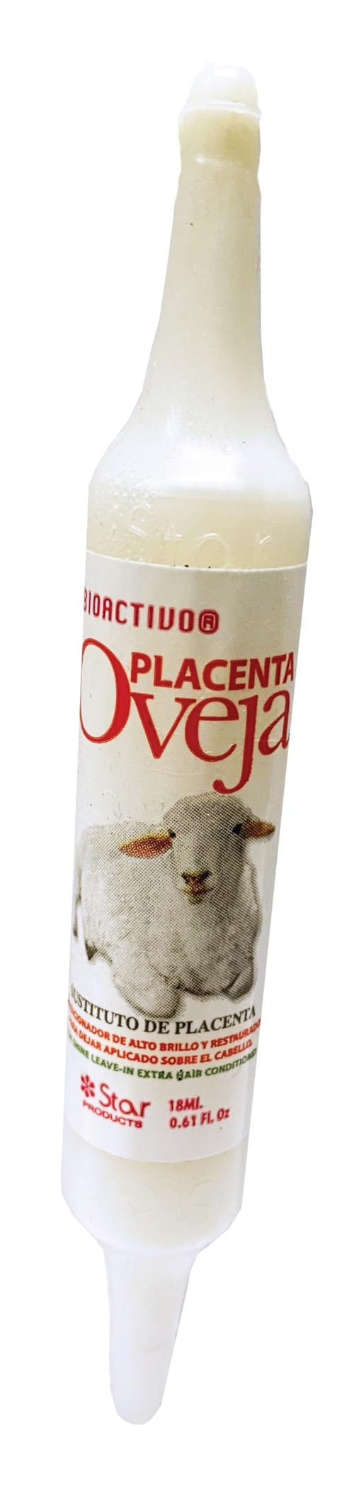 Star Bioactivo Sheep Placenta Hair Treatment – 12 Ampoules – Intensive Shine & Repair Conditioner – Bioactive Leave-In Formula for Damaged, Dry, or Treated Hair.