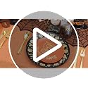 Halloween 2 Plastic Plates Set for 30 Guests - Black Gold Ghost & Orange Pumpkin