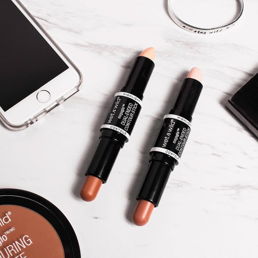 Wet n Wild MegaGlo Dual-Ended Contour Stick - Light Medium | Cruelty-Free Makeup Essential
