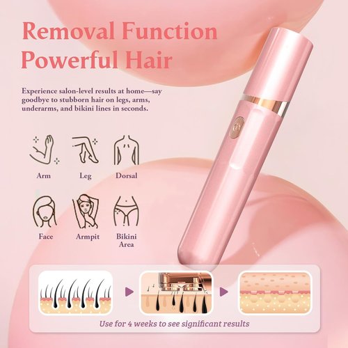 Epilator,2 in 1Epilator for Women Rechargeable,Womens Electric Shaver with LED Light,Hair Removal for Women Legs/Face/Bikini/Arms,Smooth Epilator Trimmer Travel Kit Set,Hair Removal Area Upgrade
